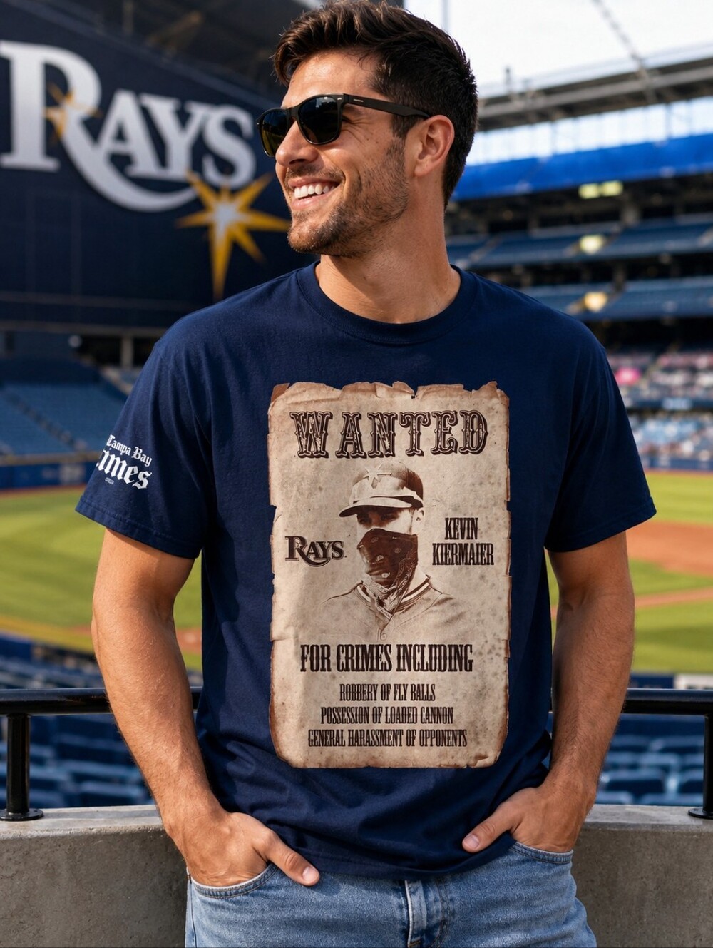 Tampa Bay Rays Kevin Keirmaier 'Wanted' Graphic Tee